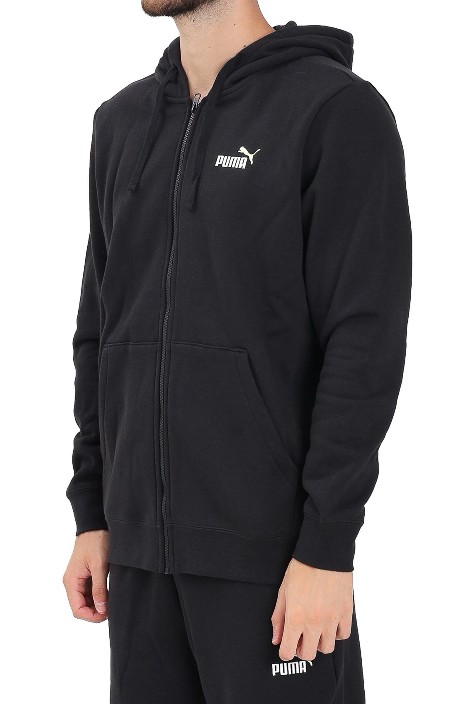 Felpa con Zip Nero