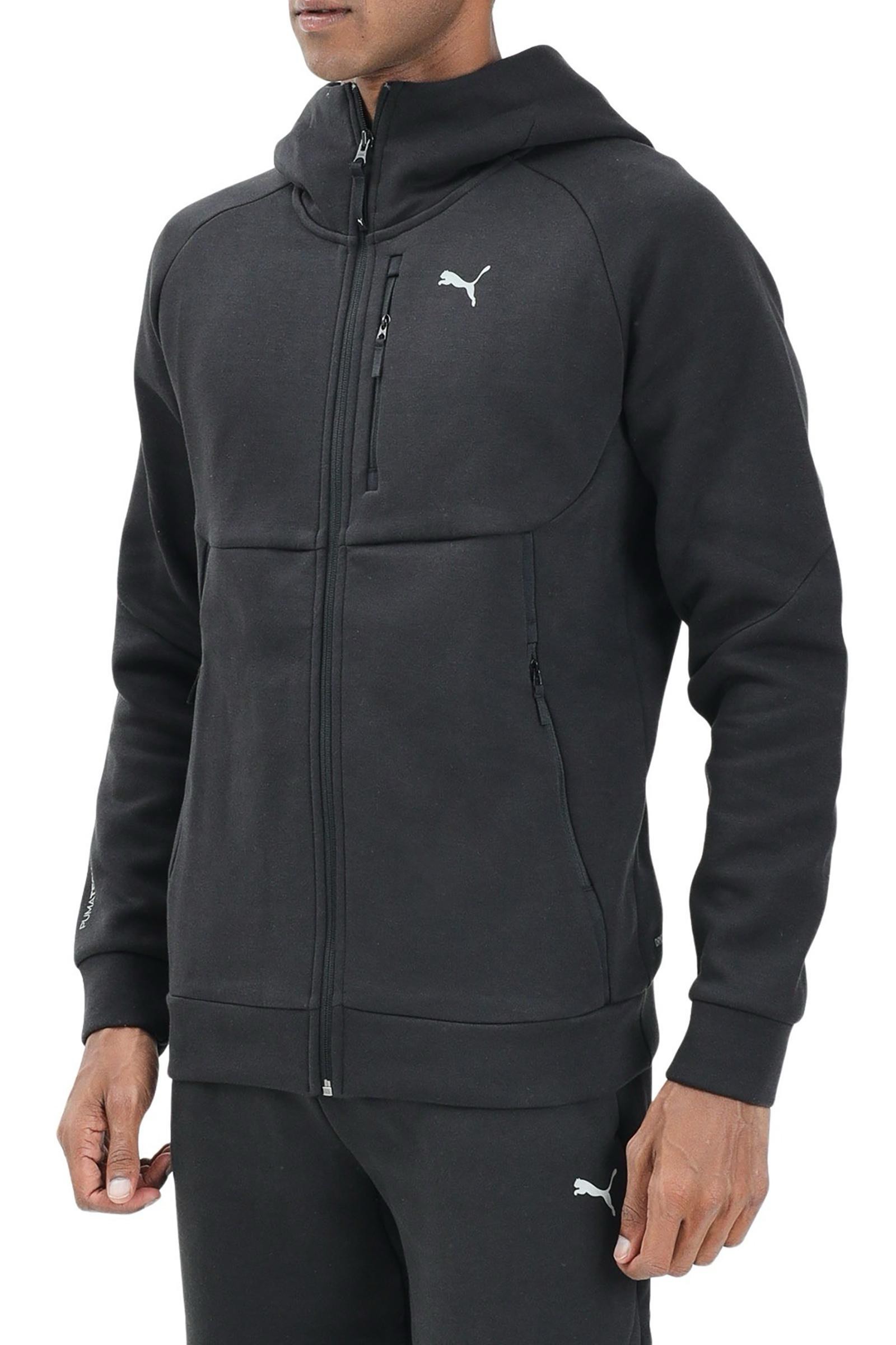 Felpa con Zip Nero