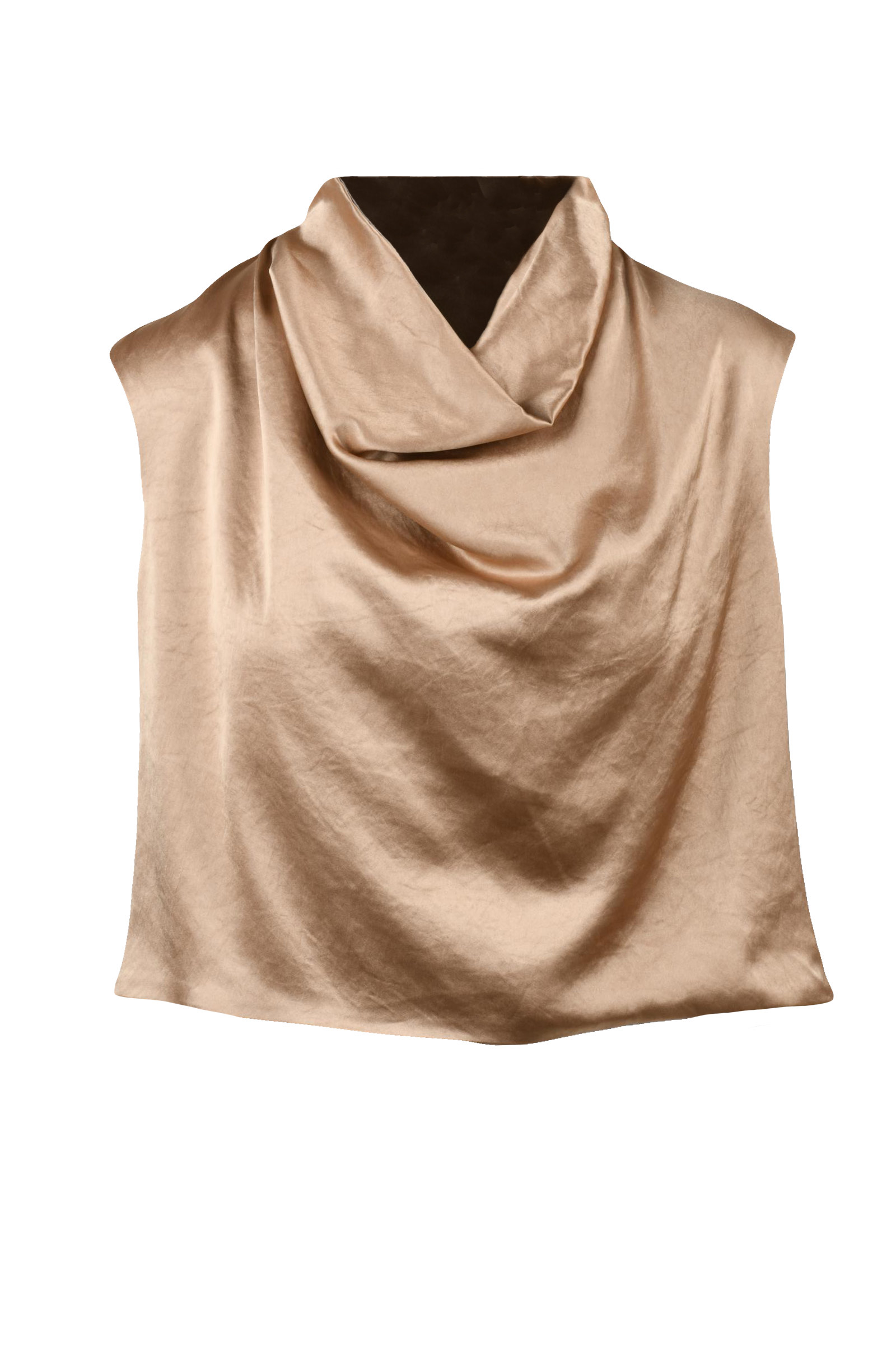 Blusa in Satin Oro
