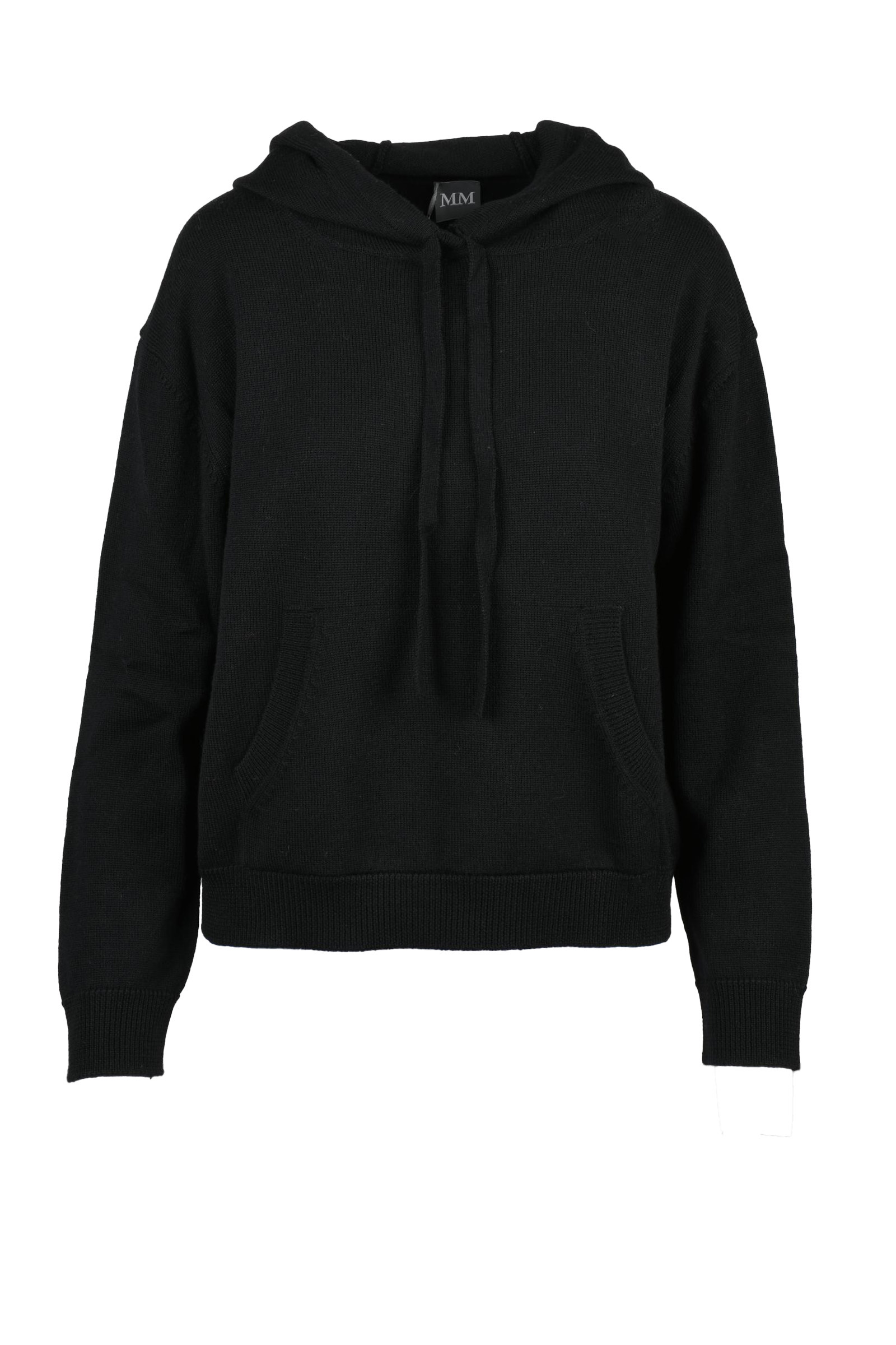 Felpa in maglia Nero