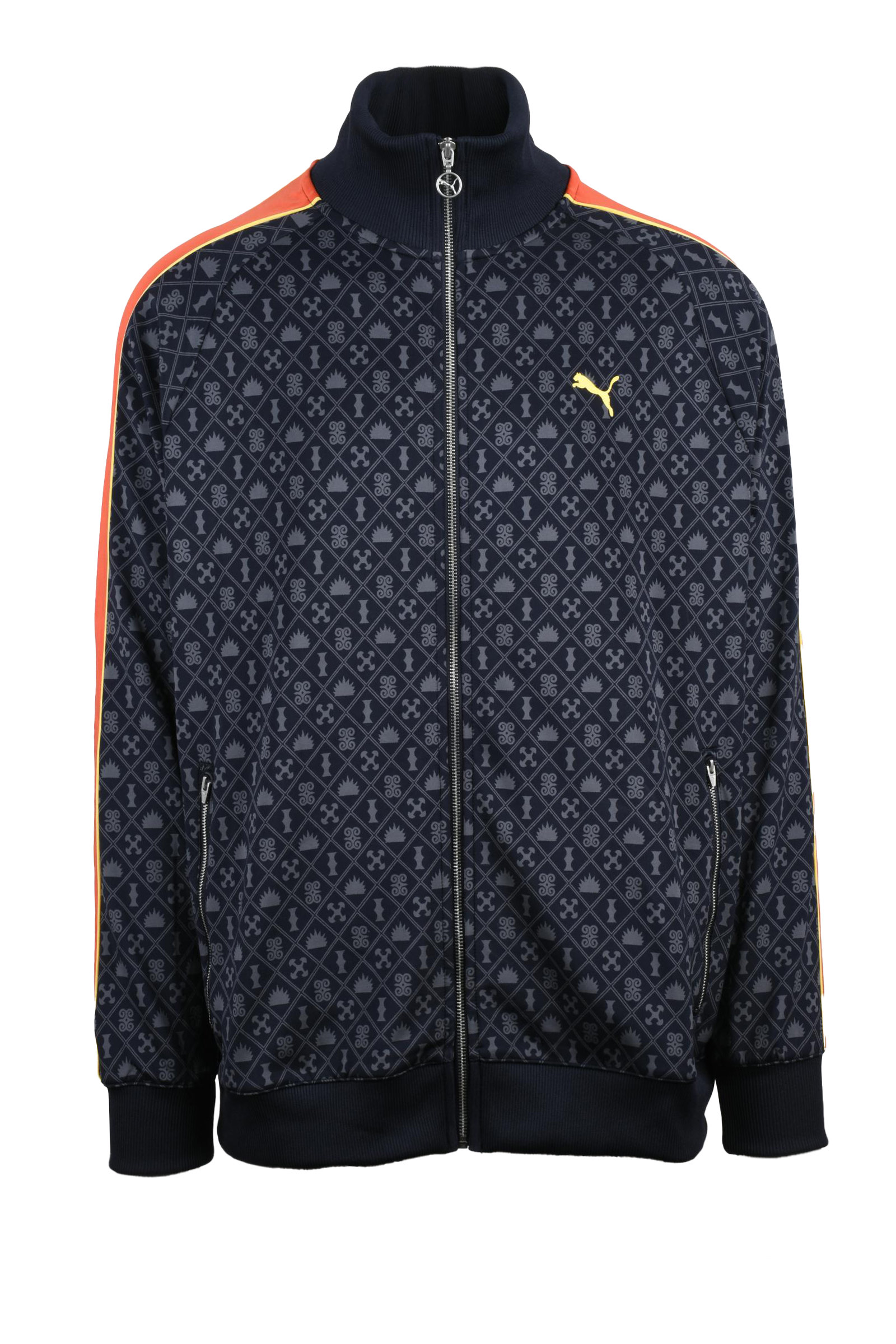 Felpa con zip Blu Uomo