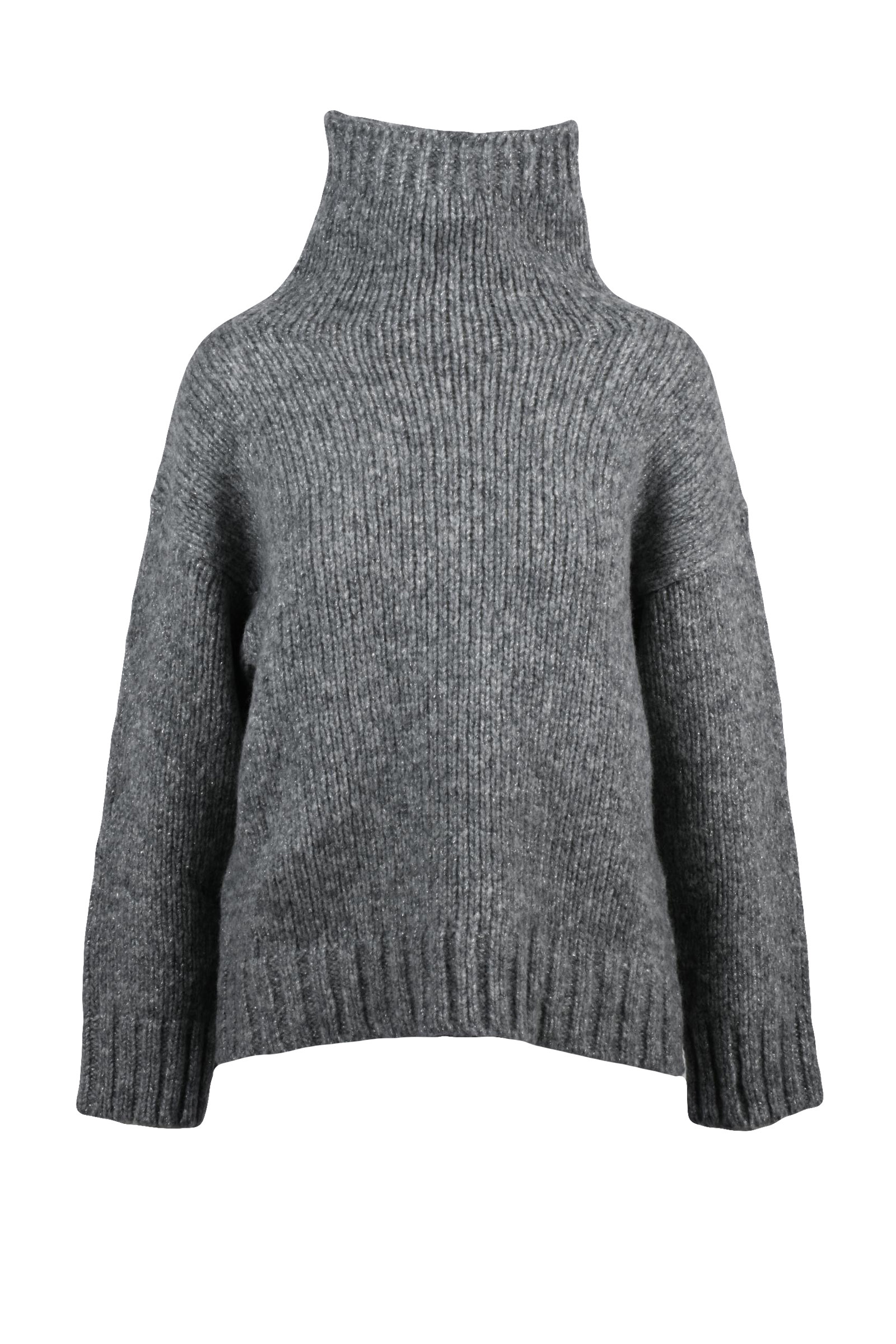 Maglione Collo Alto Grigio