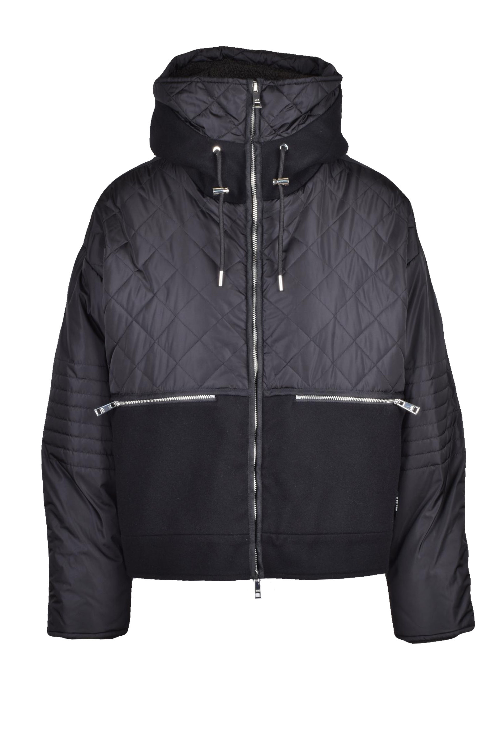 Cappotto in Lana Melton Nero