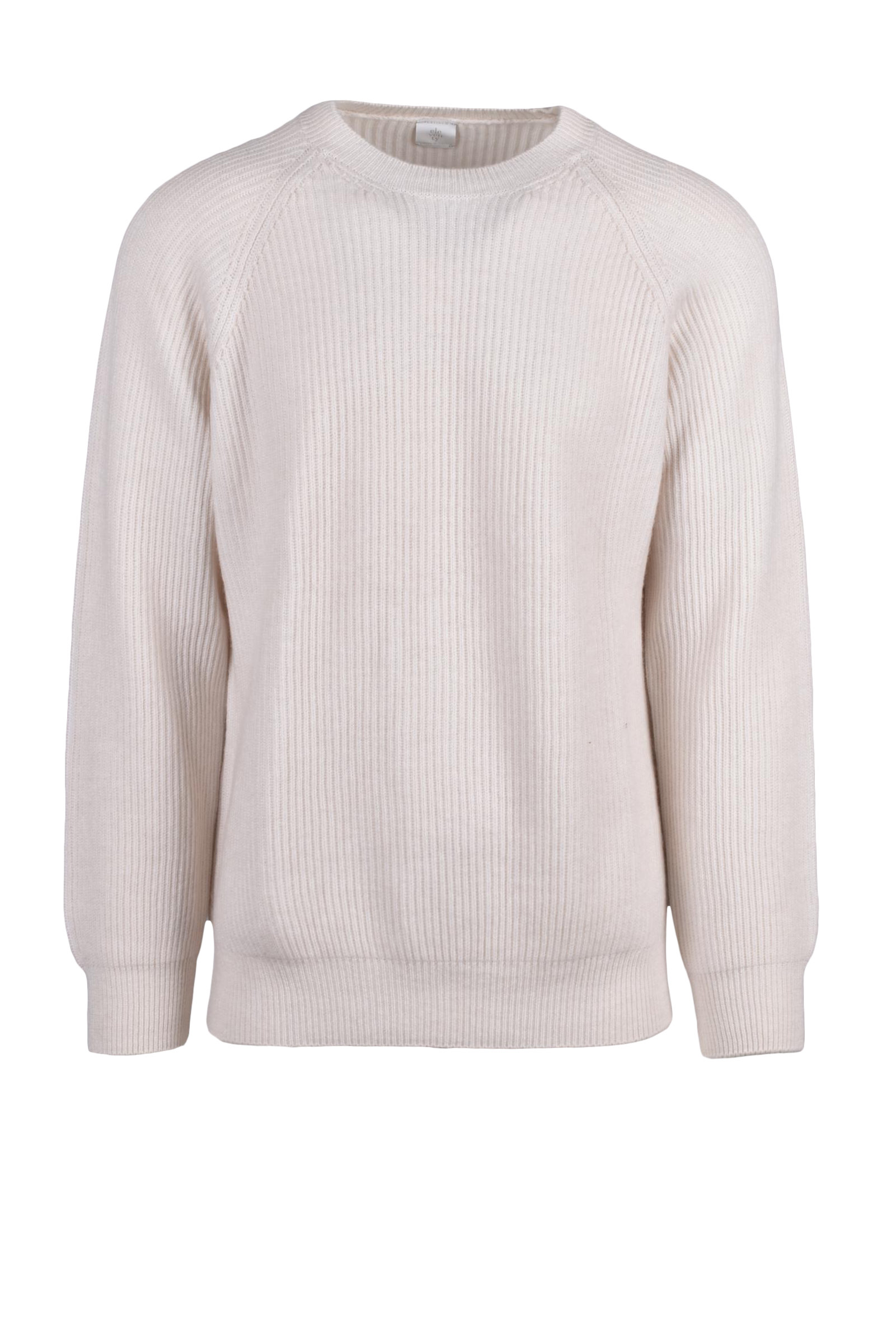 Maglione a Coste Bianco