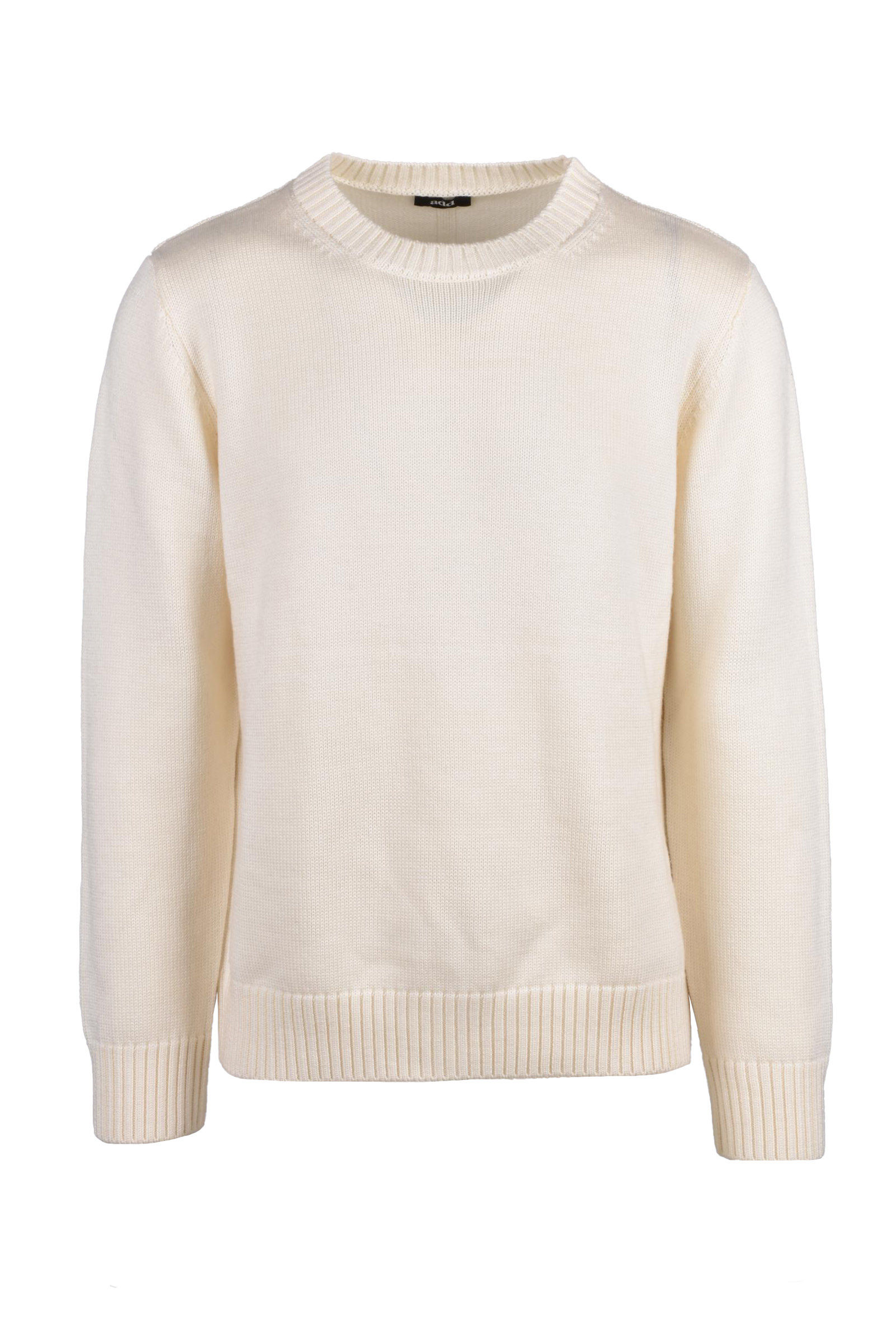 Maglione Girocollo Uomo Bianco